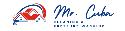 A logo for a cleaning and pressure washing company