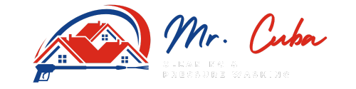 A logo for a cleaning and pressure washing company